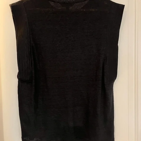 Black Sleeveless Top - Picture 3 of 3